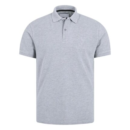 Heather Grey Plain Pique Polo Shirt