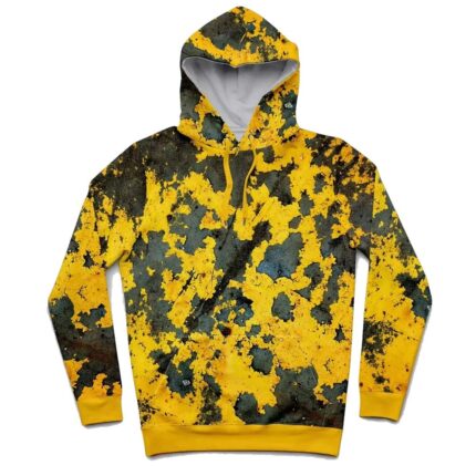 Printing black and yellow Hoodie